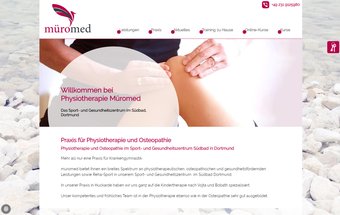 Physiotherapie Website mit Typo3