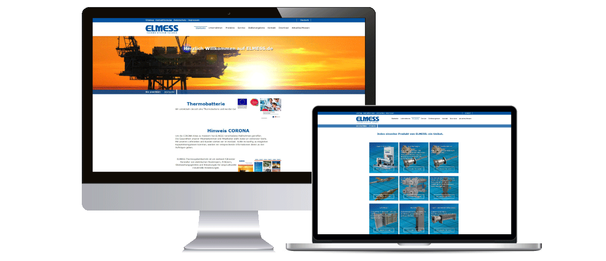 Visualisierung alte Webseite